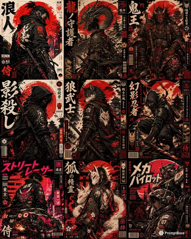Japanese Manga Posters
