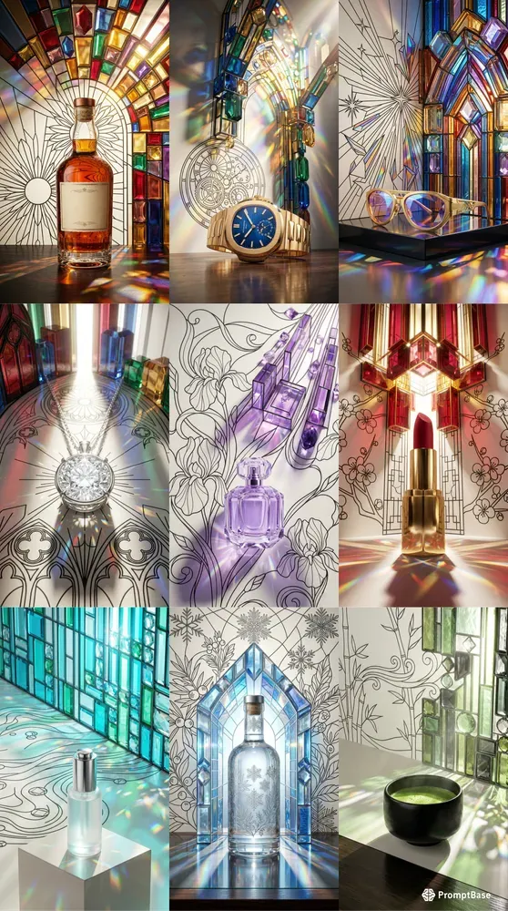 Stained Glass Mosaic Lights