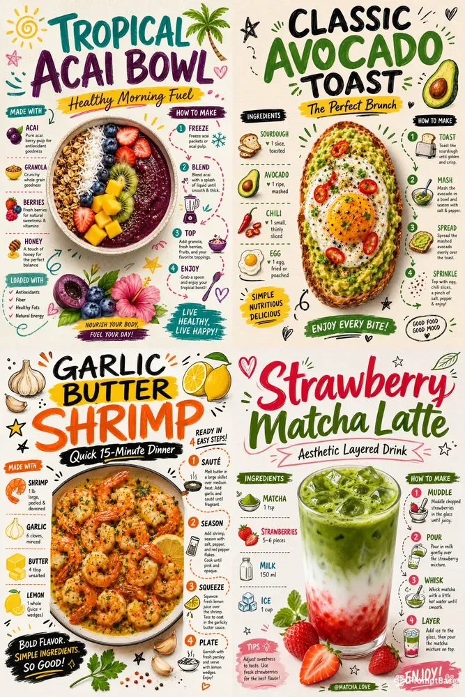 Professional Recipe Infographic Designs
