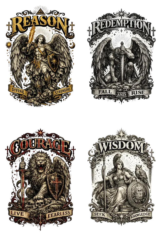 Vintage Angel Tshirt Designs