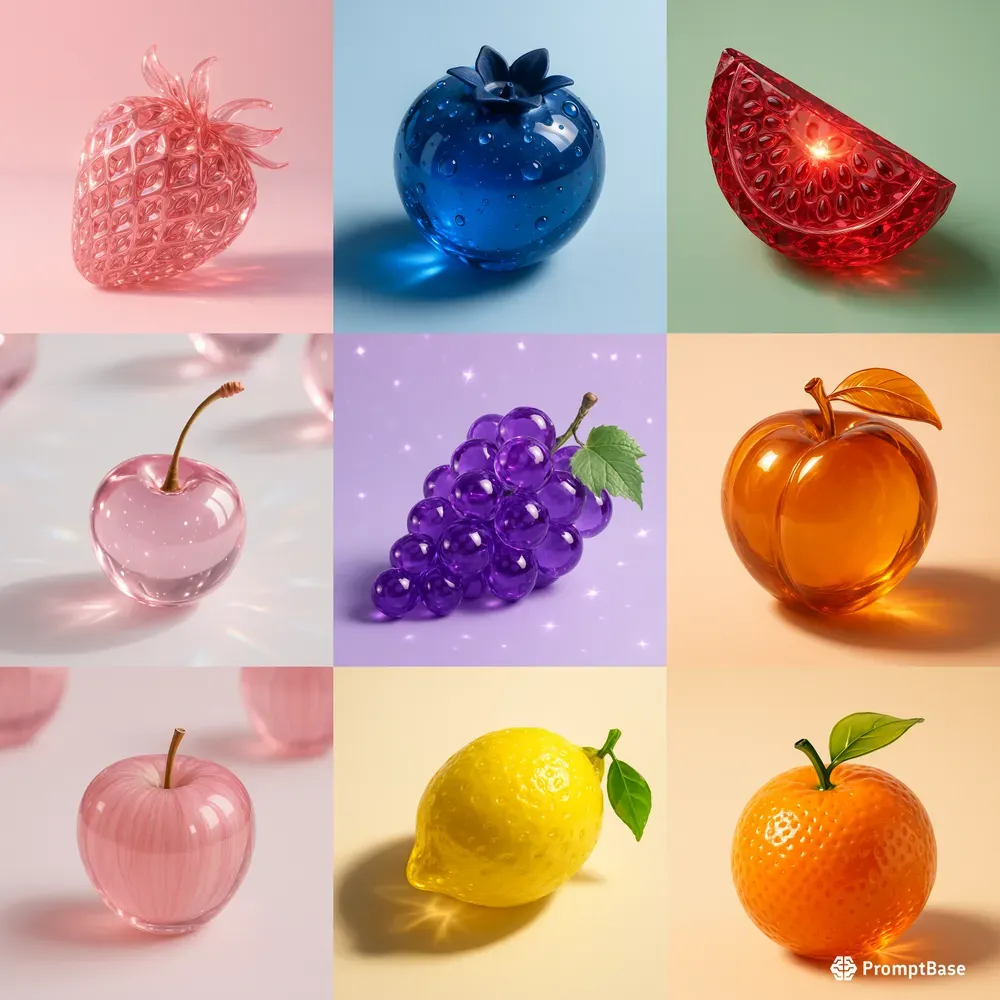 Crystal Fruits Glass Fantasy Collections