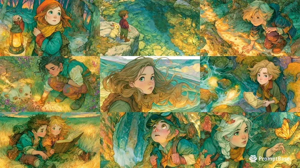 Whimsical Storybook Fantasy Scenes
