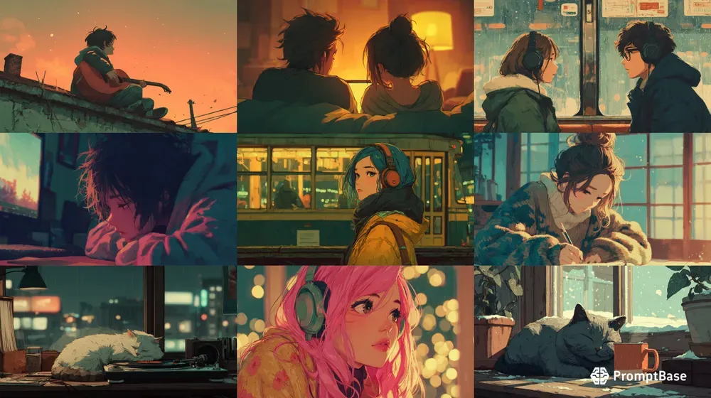 Cozy Anime Lofi Aesthetic Wallpapers