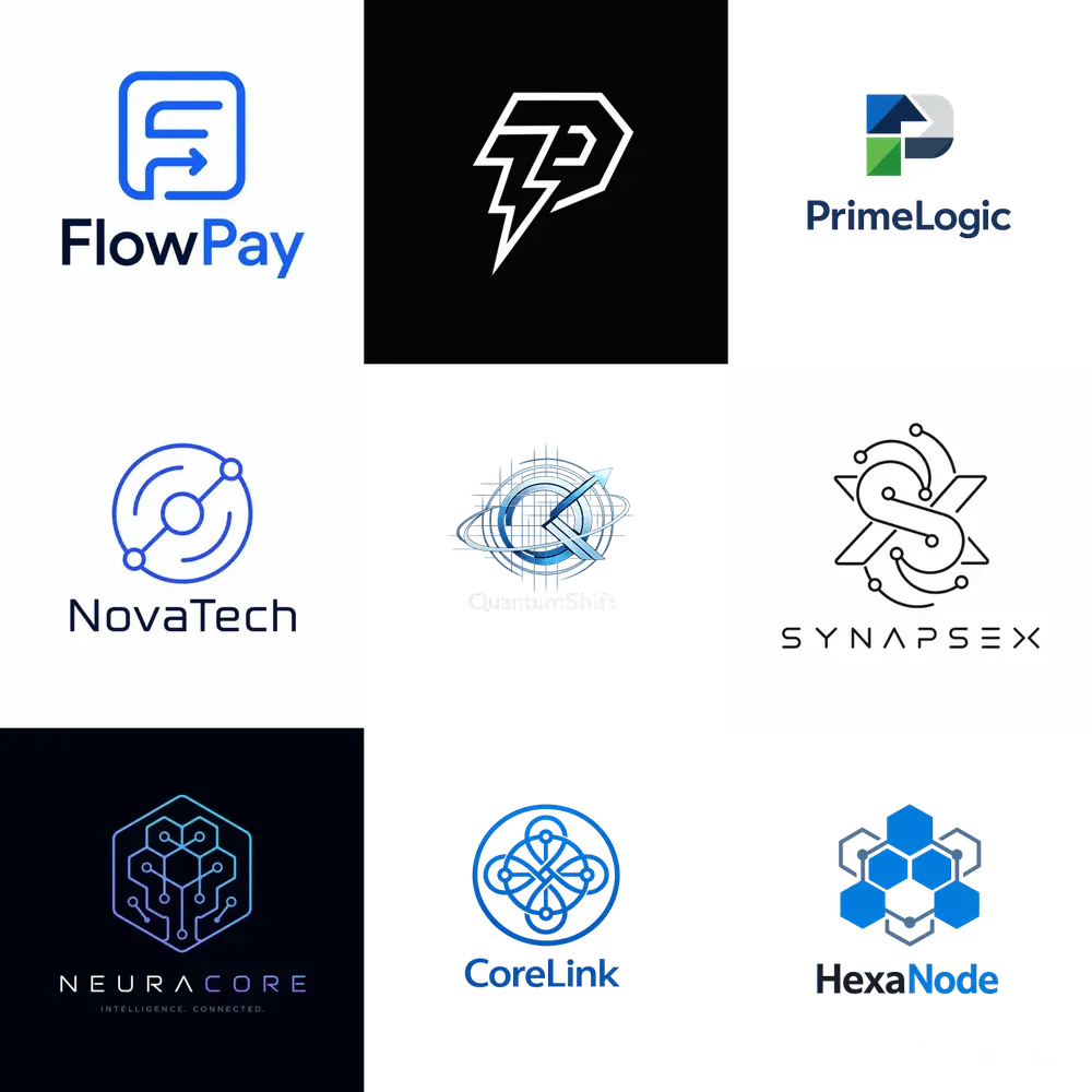 Minimalist Tech Logo Engines