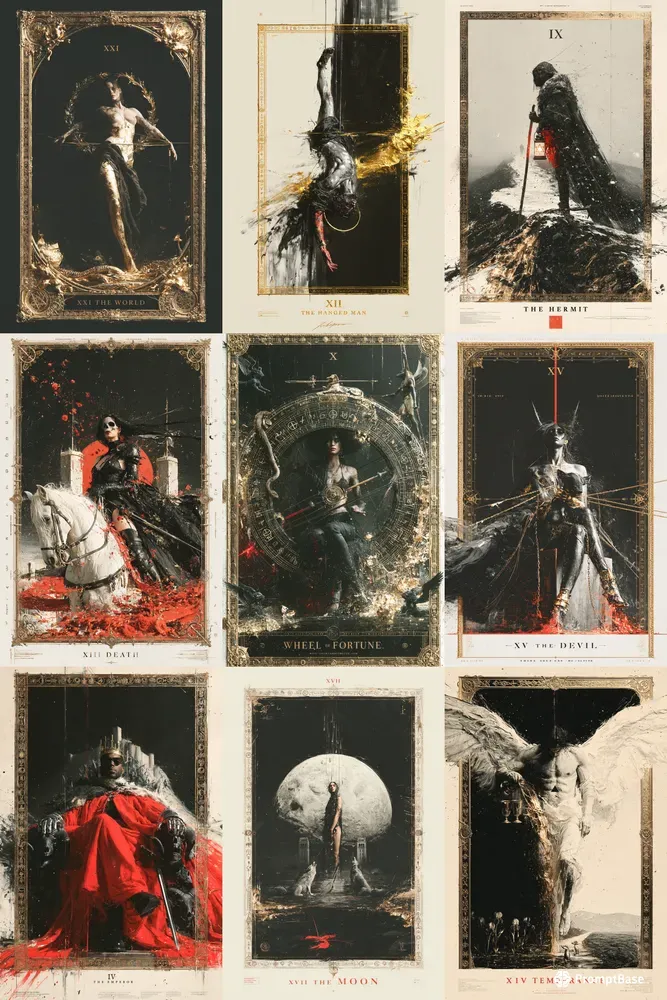 Fantasy Goth Tarot Cards