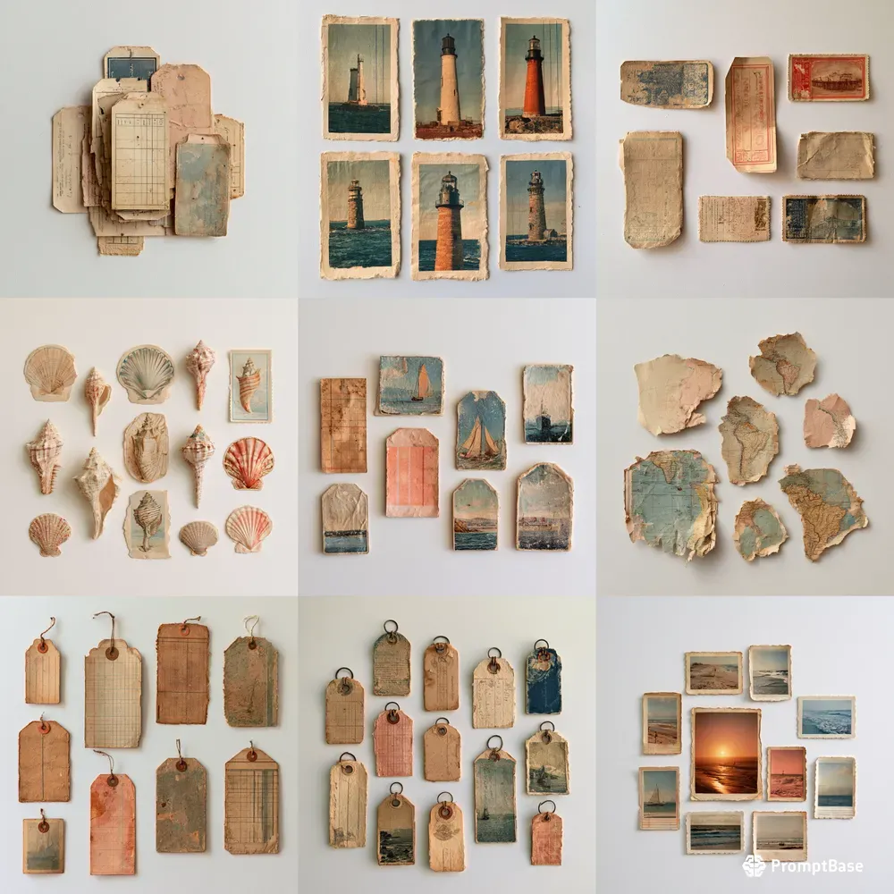 Vintage Coastal Seaside Travel Ephemera