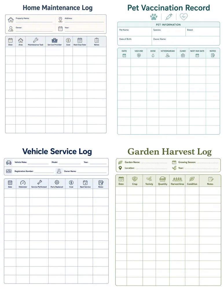 Printable Logbook Generator