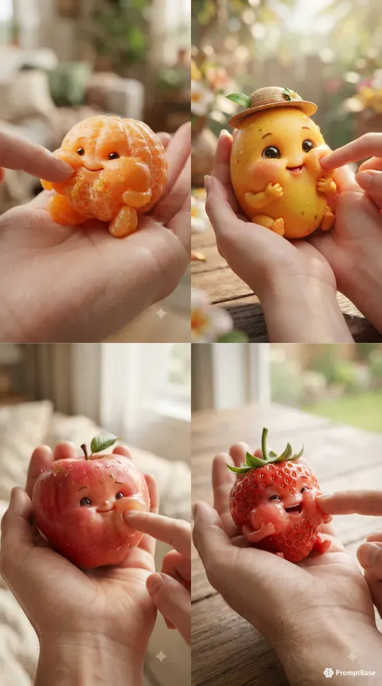 Cute Squishy ASMR Fruit Characters