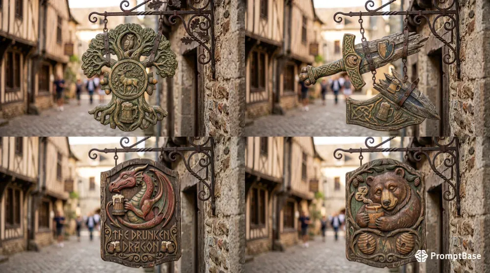 Fantasy Tavern Signs