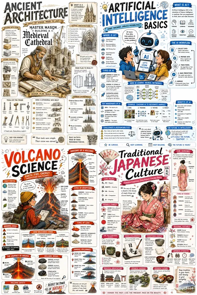 Educational Sketchnote Posters