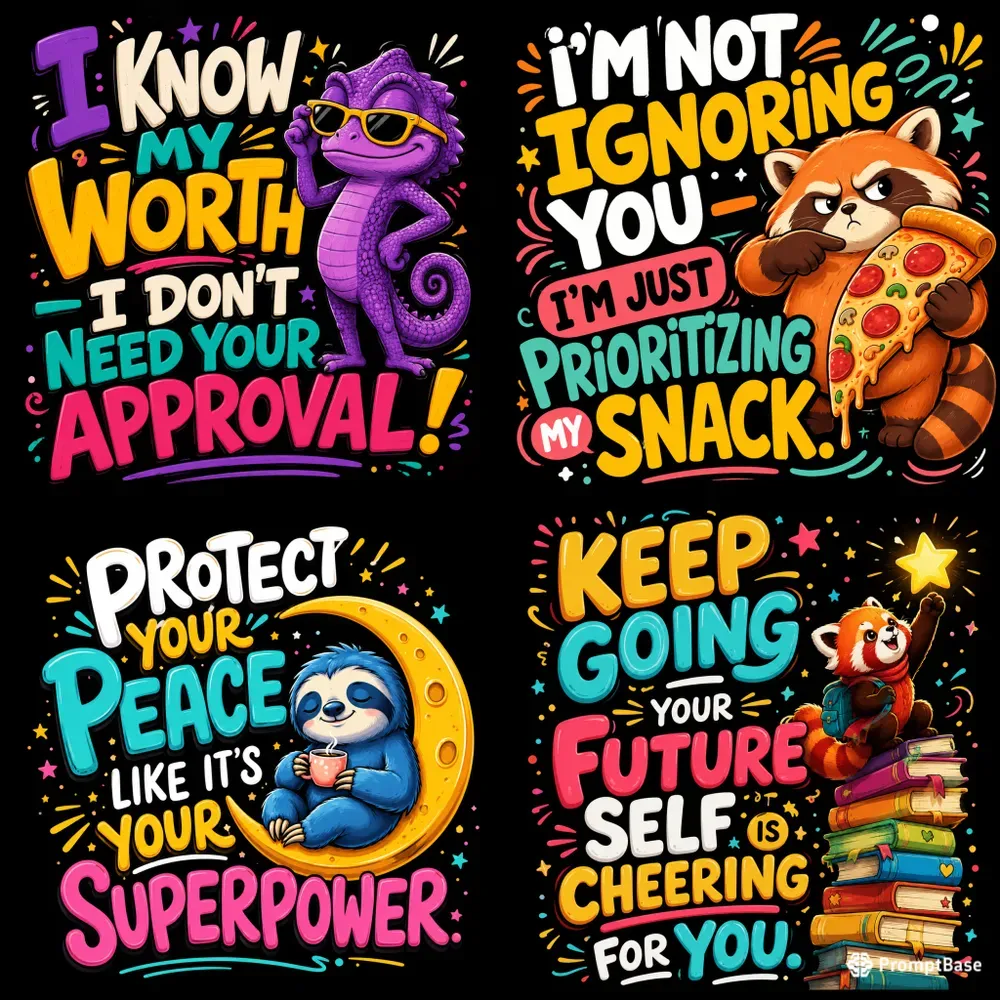 Bold Quote Character Posters