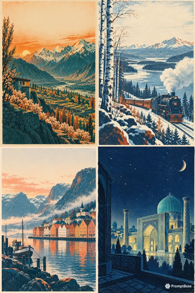 Retro Riso Travel Posters 20