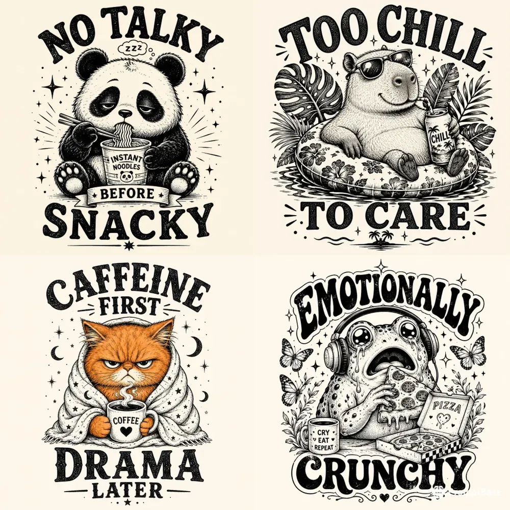 Whimsical Animal Tees