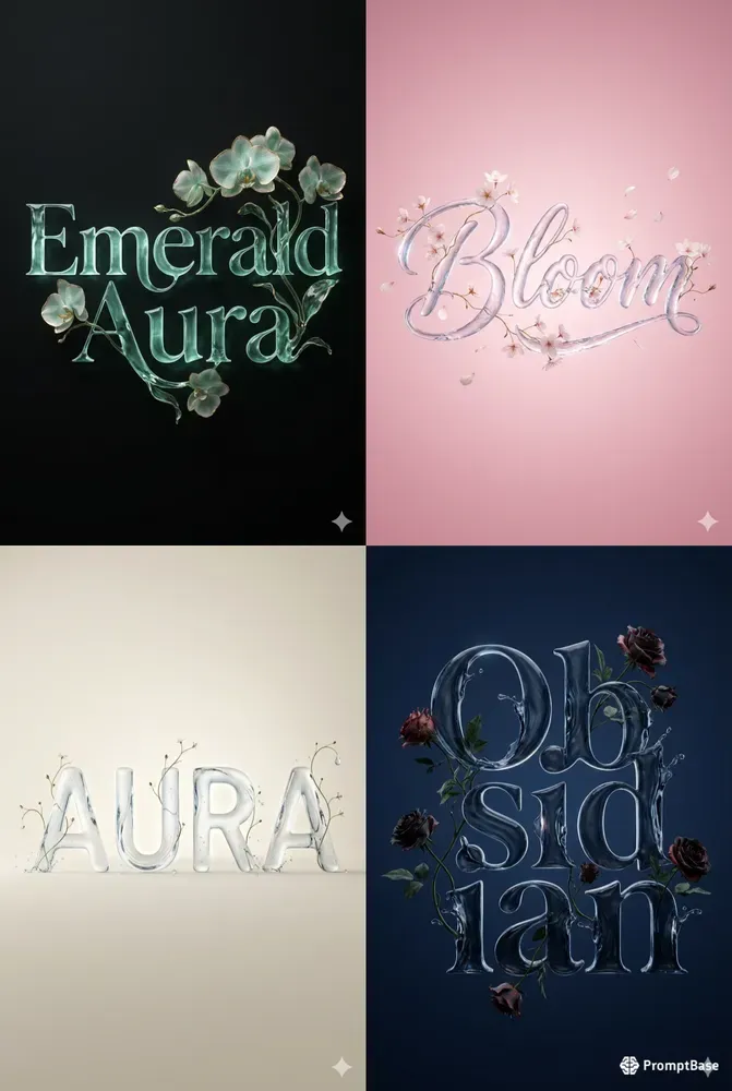 Aquabloom 3D Typography Systems
