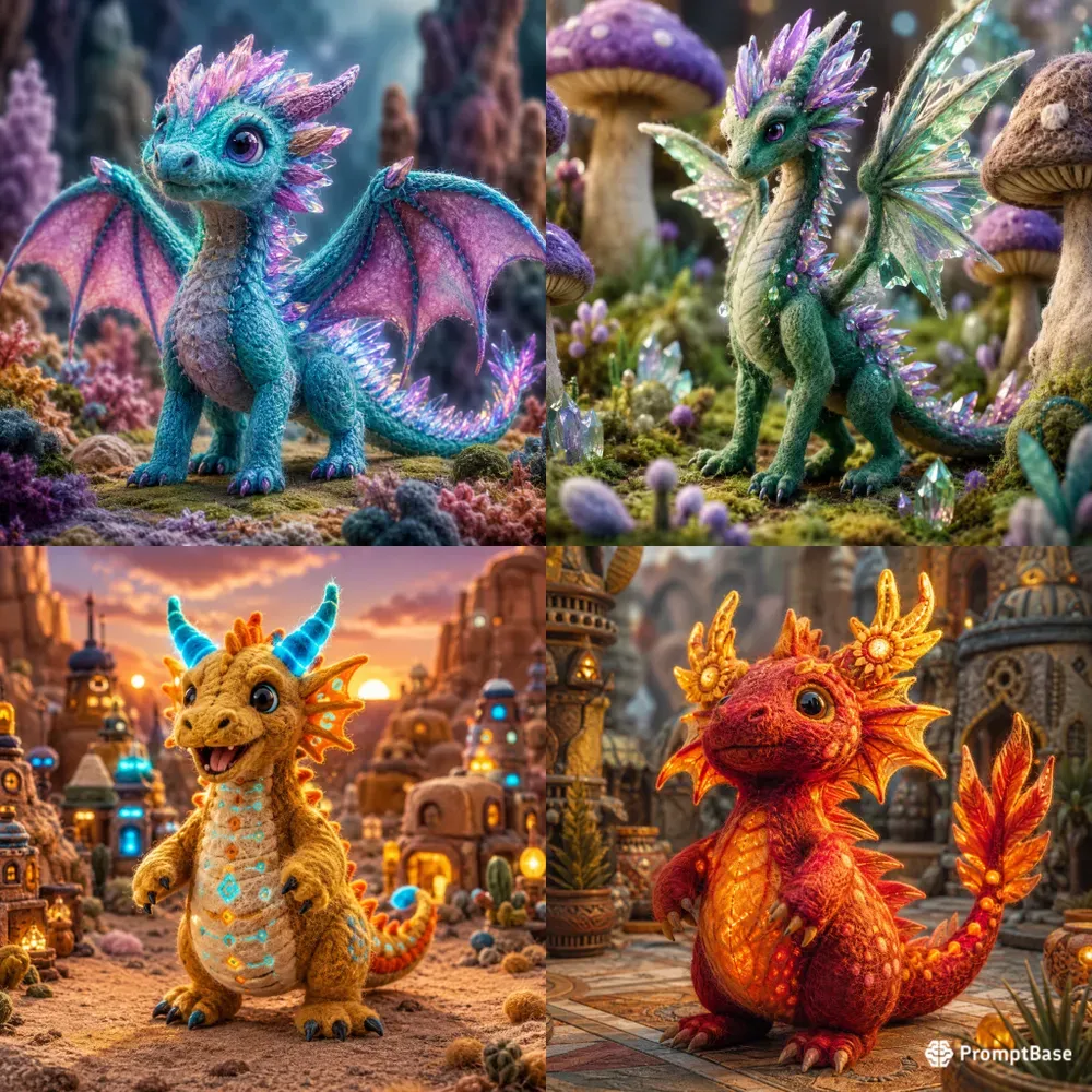 Future Felt Dragons