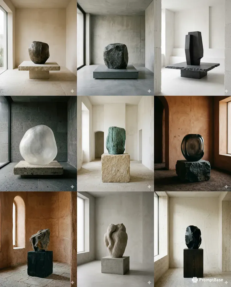 Tactile Minimalist Luxury Stone Lights