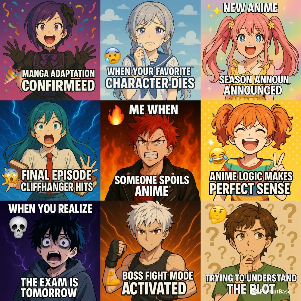 Anime Meme Characters