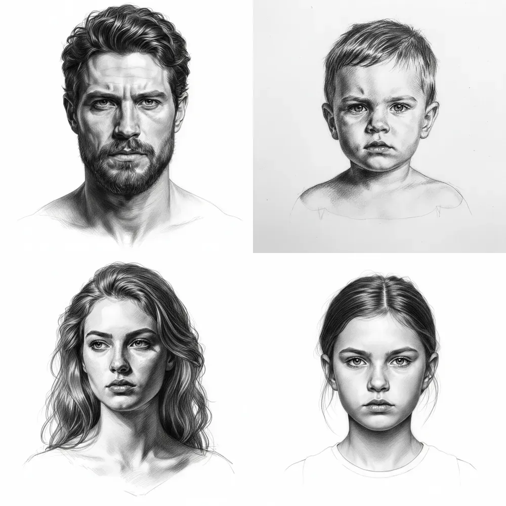 Realistic Graphite Portraits From Photos