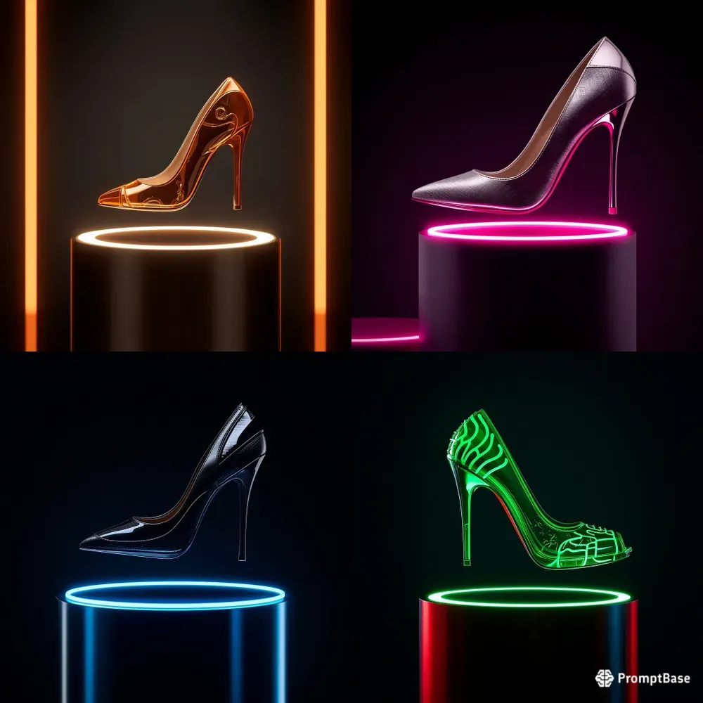 3D Floating Luxury High Heels