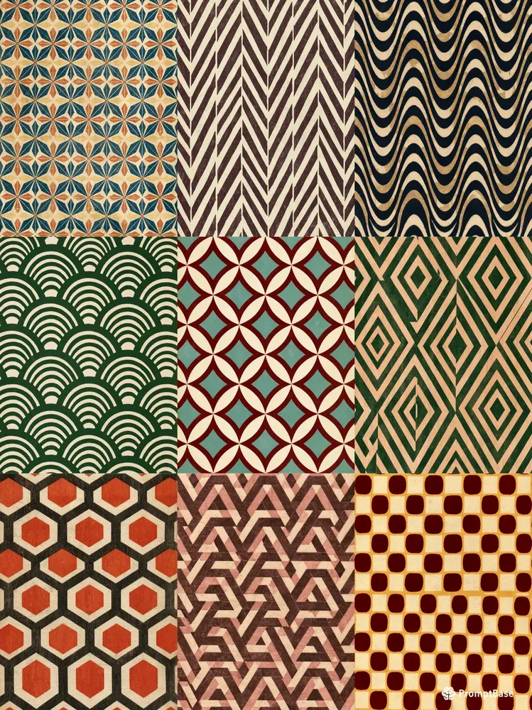 Junk Journal Japanese Pattern Papers