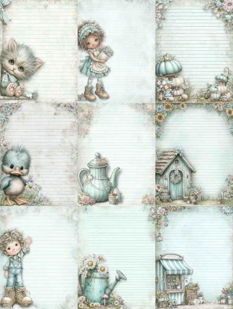 Whimsical Farmhouse Plain Papers