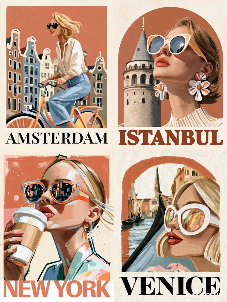 Chic Travel Posters