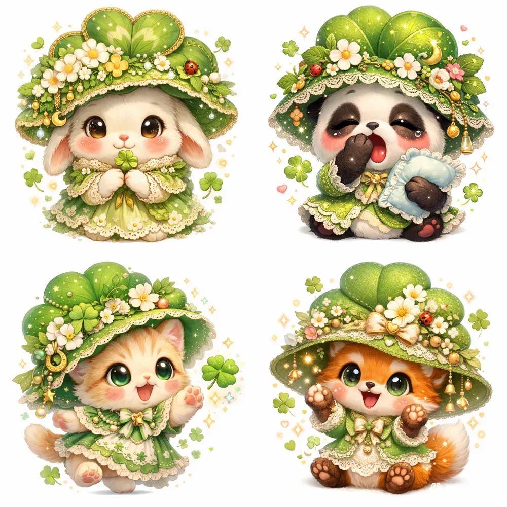 Cute Lucky Hat Cartoon Character Packs
