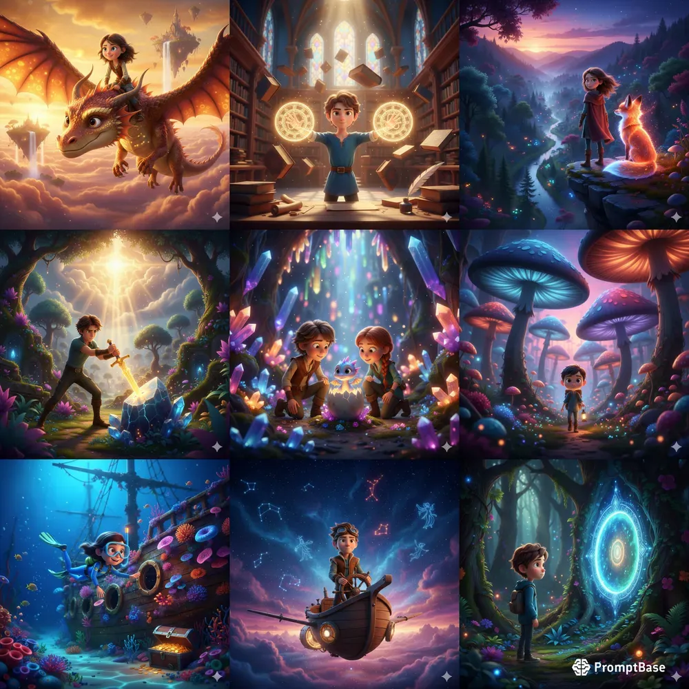 Cinematic Pixar Style Fantasy Animations