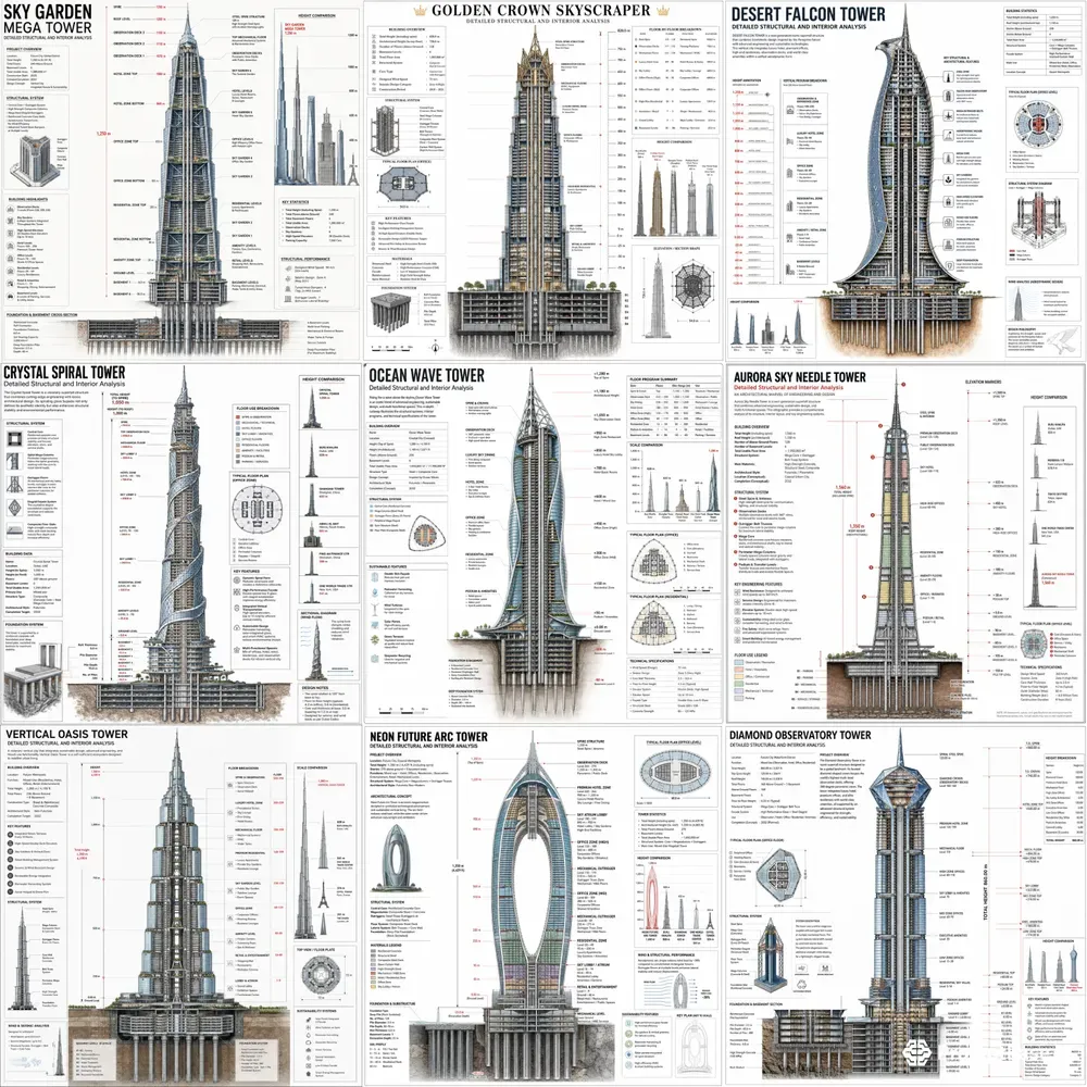 Tower Engineering Infographics