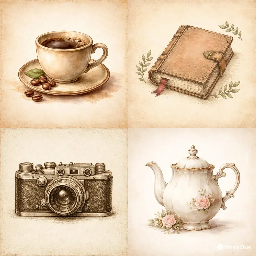 Vintage Object Illustrations