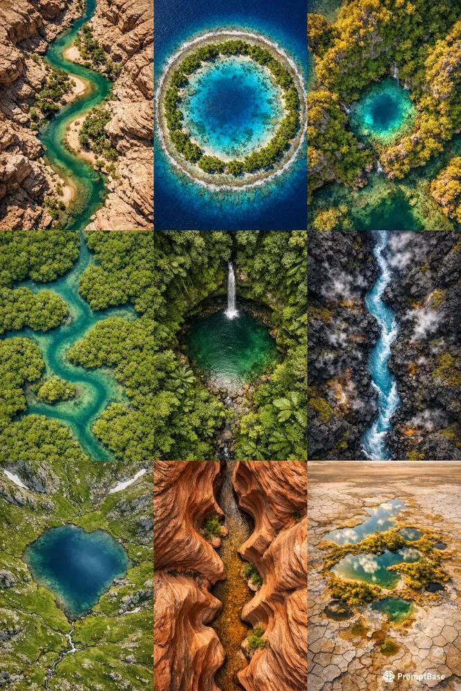 Top Down Visions Of Hidden Paradises