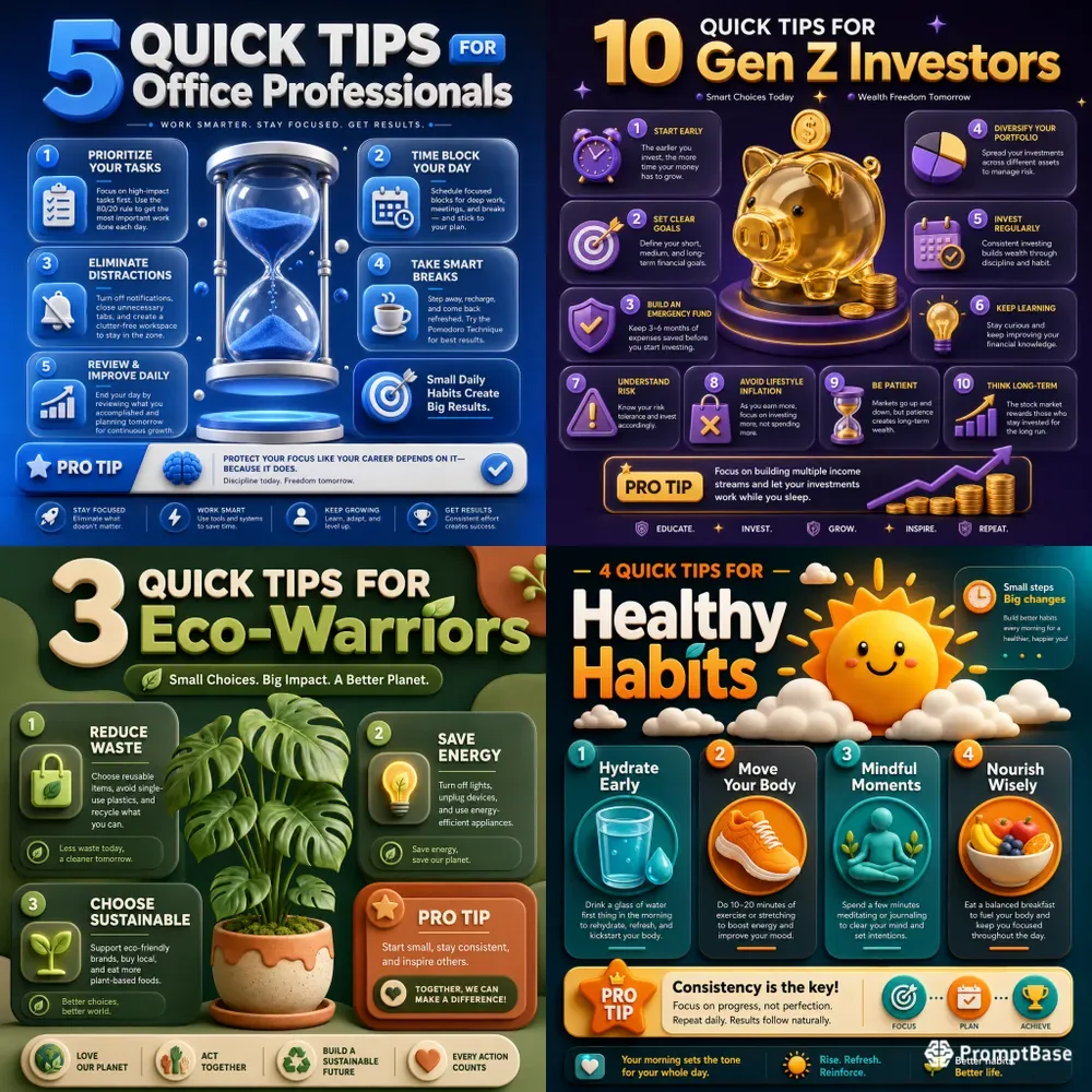 Premium 3D Corporate UI Posters