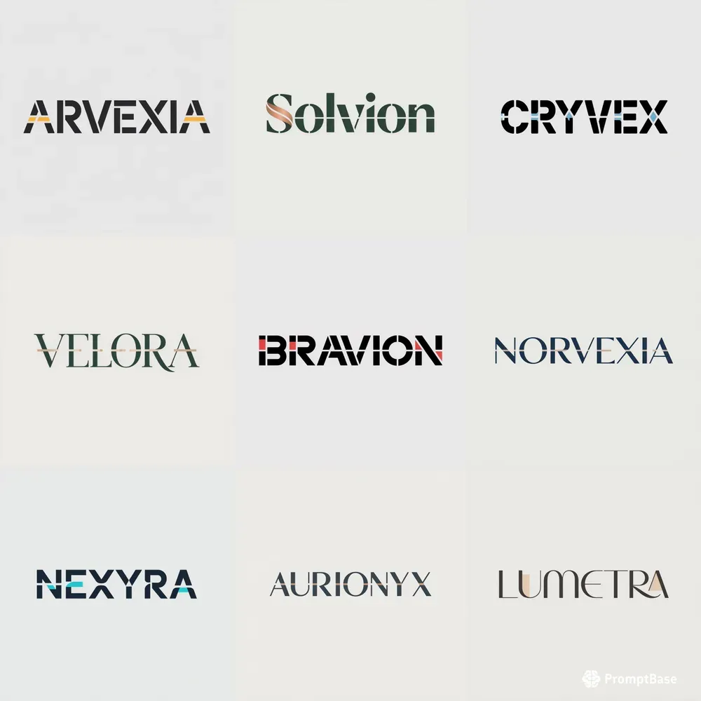 Premium Modular Wordmark Logos