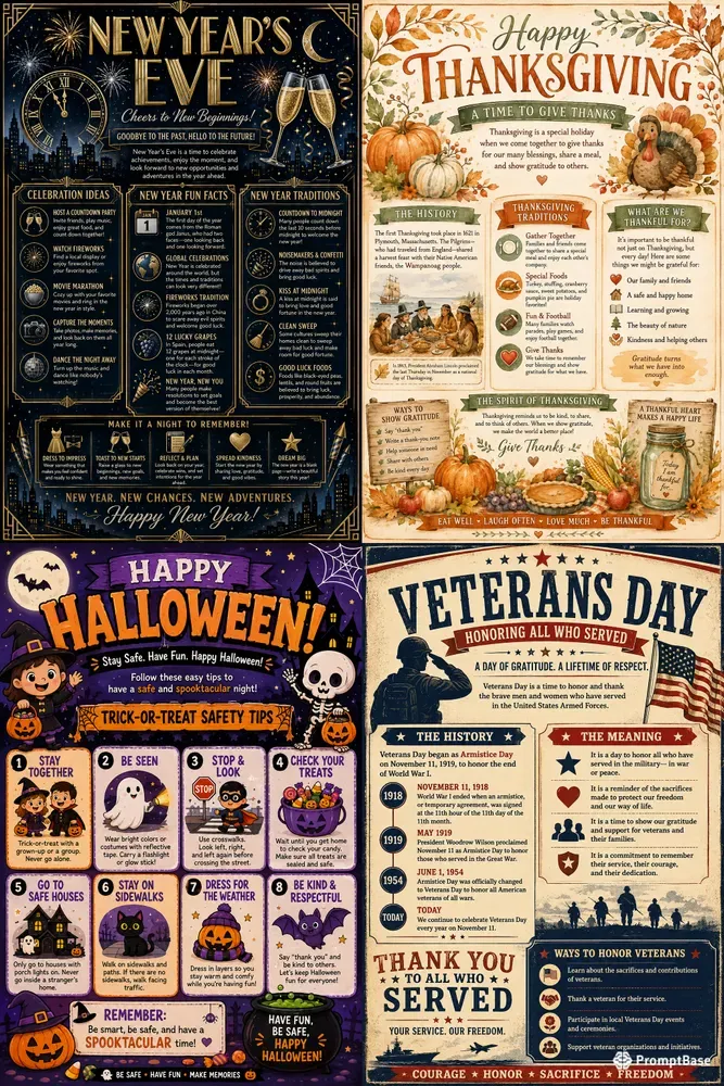 Holiday Information Poster Generator