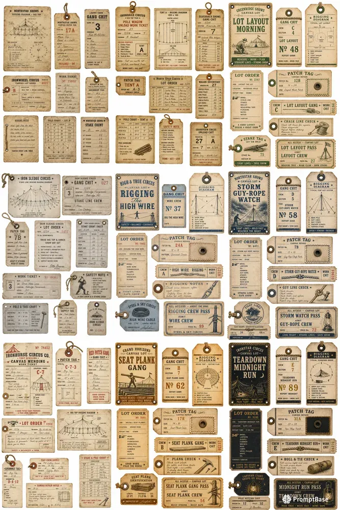 Circus Tent Crew Ephemera