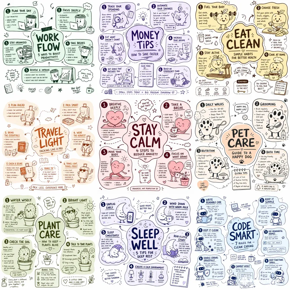 Sketchnote Infographic Posters