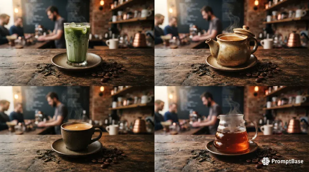 Gourmet Coffee Tea Photography