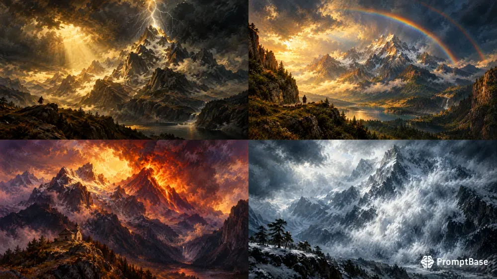 Sublime Dramatic Mountain Storms