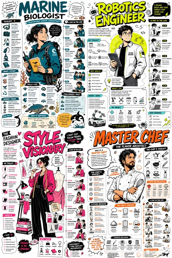 Professional Career Infographic Posters