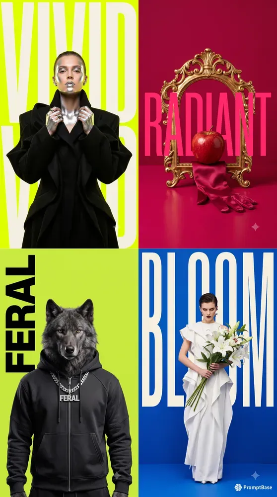 Highfashion Typography Posters