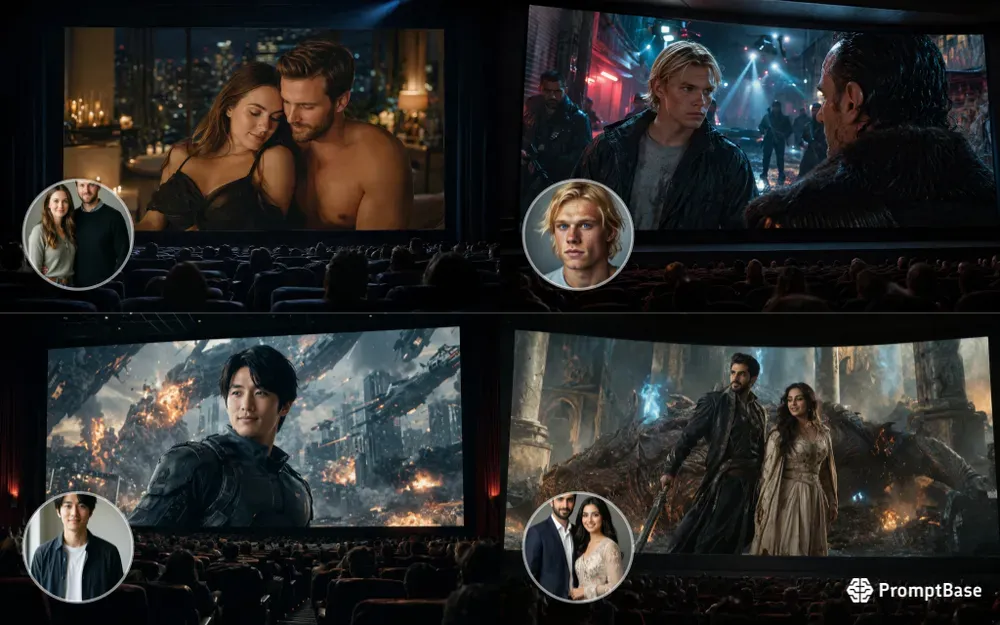 Cinematic Movie Theater Scenes