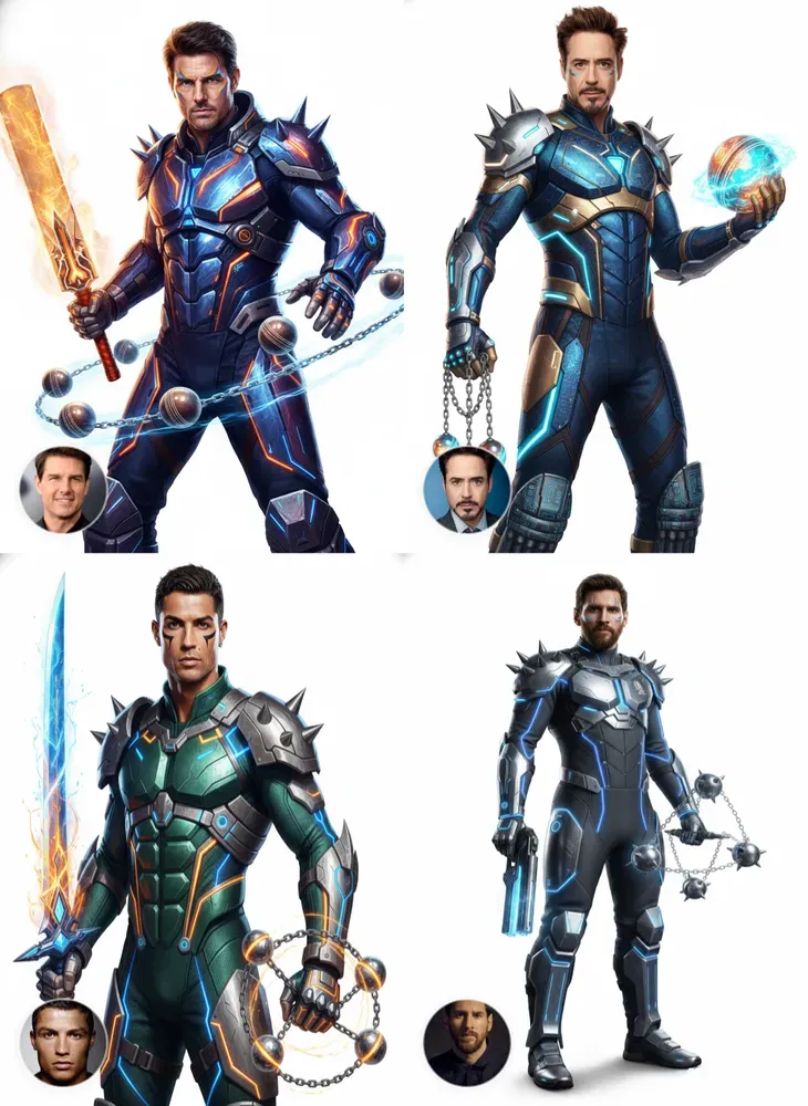 Futuristic Cricket Warrior Portrait Ais