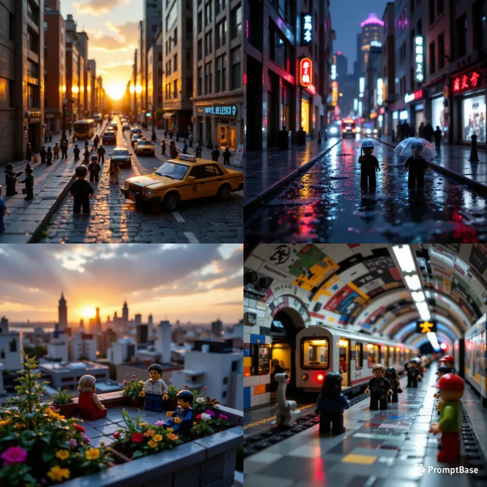 Cinematic Lego City World 7 Urban Scenes