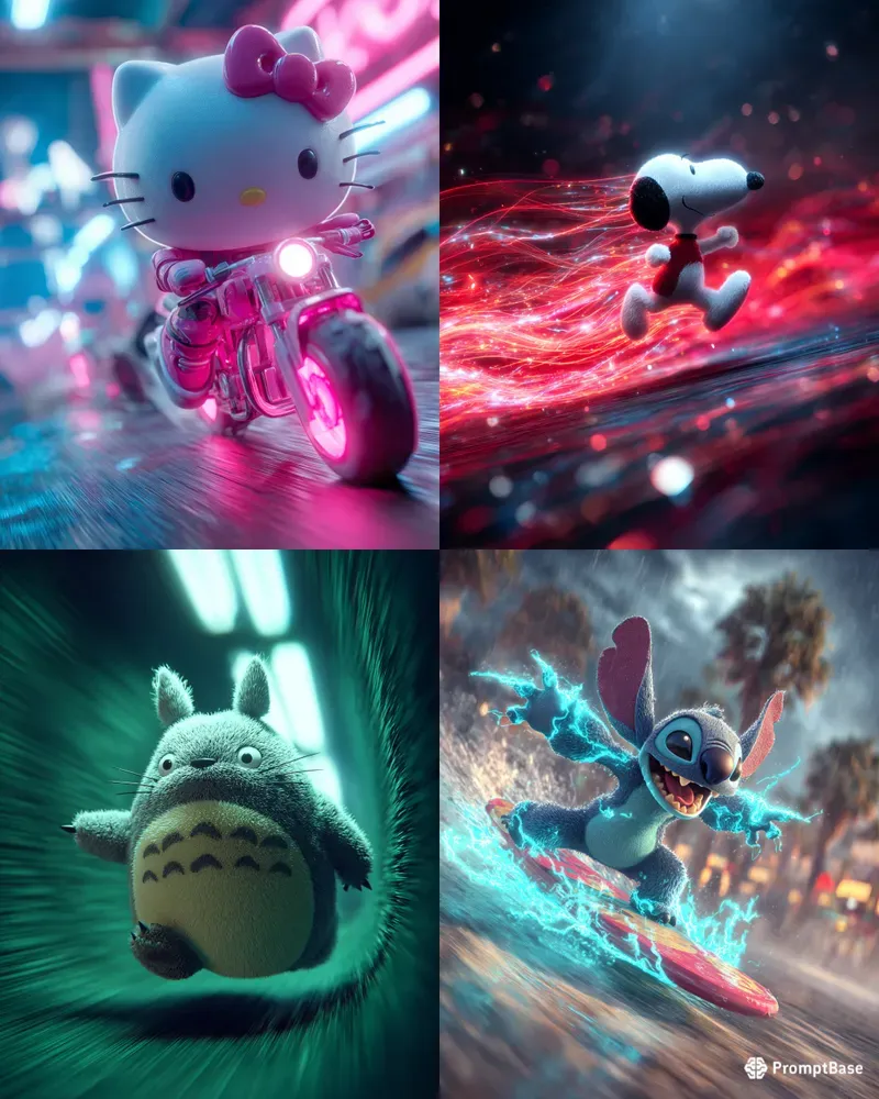 Highspeed Motion Blur Character Mascots
