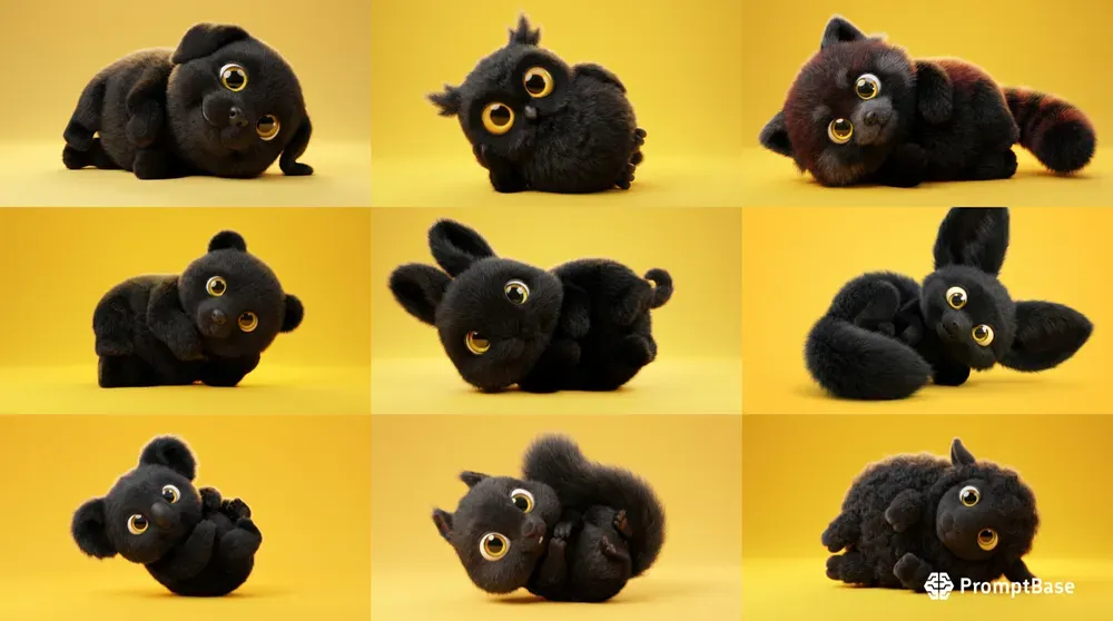 3D Fluffy Whimsical Character Style