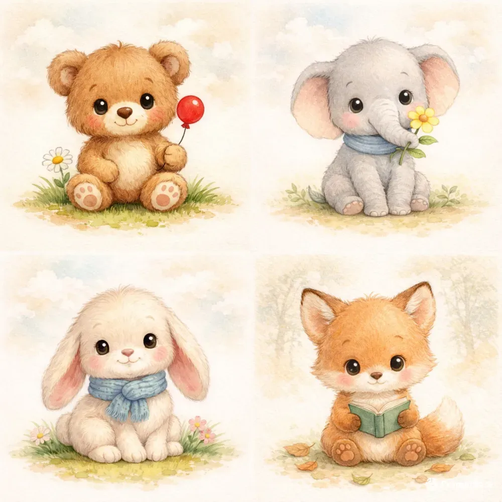 Cute Storybook Animals