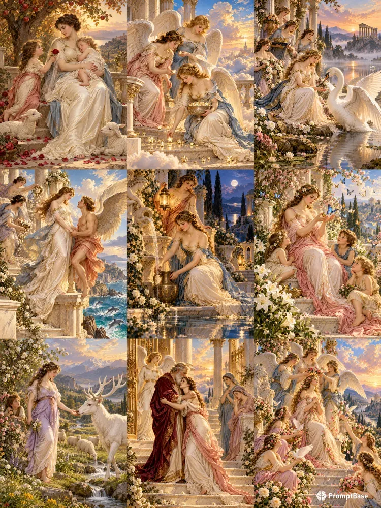 French Academic Oil Masterpieces
