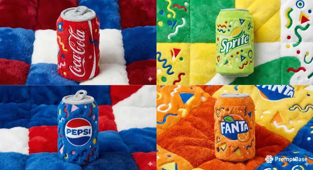 Plush Fabric Can Mockups 8K