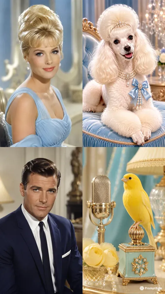60s Elegant Tv Show Beauty Portraits