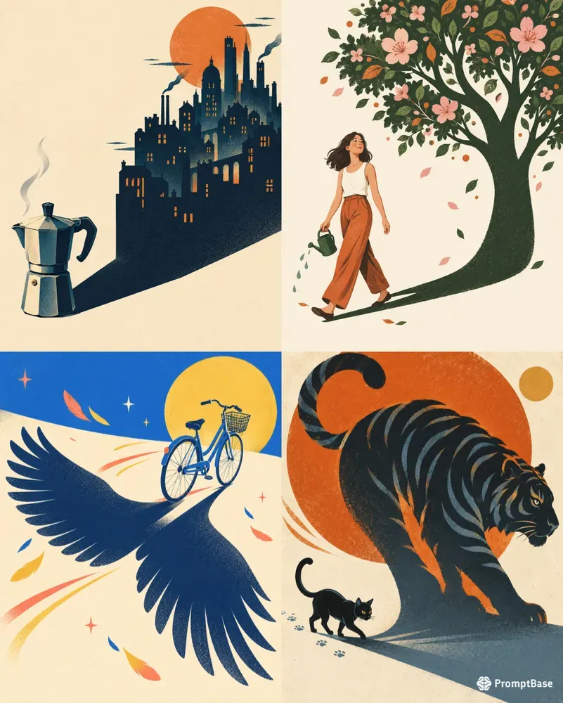 Symbolic Shadow Editorial Posters